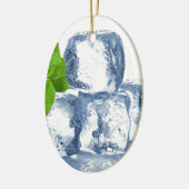 Ornement En Céramique Cool de glaçon vous-même (Gauche)
