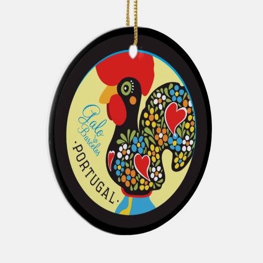 Ornement En Céramique Coq célèbre de Barcelos #06 - Galo Barcelos (Droite)