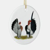 Ornement En Céramique Coqs nains de Serama (Droite)