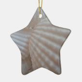 Ornement En Céramique Coquillages blancs ensoleillés, Sea Shell Beach ét (Gauche)