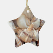 Ornement En Céramique Coquillages d'été ensoleillés, Sea Shells Beach Lo (Droite)
