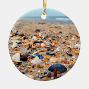 Ornement En Céramique Coquillages sur l'ornement de plage