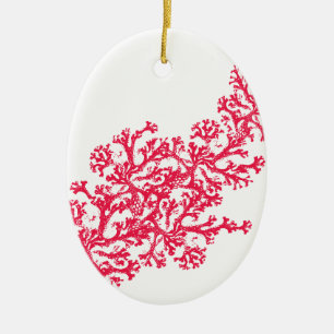 Ornement En Céramique Coral Motif