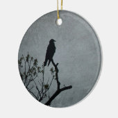 Ornement En Céramique Corbeau (Gauche)
