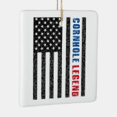 Ornement En Céramique Cornhole Legend USA (Droite)
