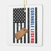 Ornement En Céramique Cornhole Legend USA (Gauche)