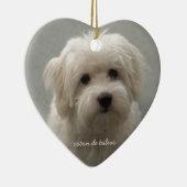 Ornement En Céramique Coton de Tulear (Droite)