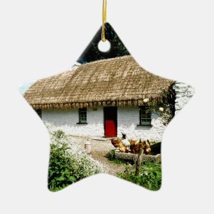 Ornement En Céramique Cottage irlandais
