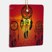 Ornement En Céramique Coucher de soleil Dreamcatcher (Droite)
