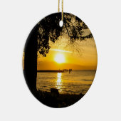 Ornement En Céramique Coucher du soleil dans Lahaina (Droite)