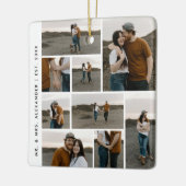 Ornement En Céramique Couleur modifiable du collage photo moderne (Gauche)