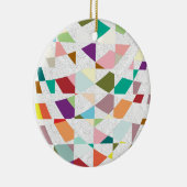 Ornement En Céramique Couleurs Abstraites Damask (Droite)