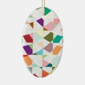 Ornement En Céramique Couleurs Abstraites Damask (Droite)