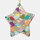 Ornement En Céramique Couleurs Abstraites or (Gauche)