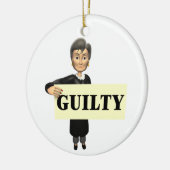 Ornement En Céramique Coupable (Gauche)