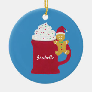 Ornement En Céramique Coupe de Joyeux Noël