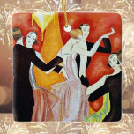 Ornement En Céramique Couples dansants des années 1920<br><div class="desc">Des flappers des années 1920 dansent</div>