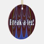 Ornement En Céramique Coupure-un-jambe ! (Droite)