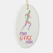 Ornement En Céramique Courez une fille, courez (Droite)