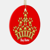 Ornement En Céramique Couronne de chien (Droite)