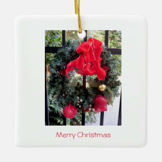 Ornement En Céramique Couronne de l'ornement en verre (Devant)