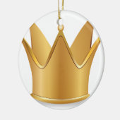 Ornement En Céramique Couronne d'or (Gauche)