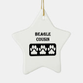 Ornement En Céramique Cousin Beagle (Droite)