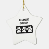 Ornement En Céramique Cousin Beagle (Gauche)