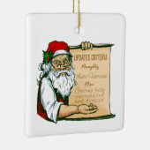 Ornement En Céramique covid noël santa claus vaccin coquin (Droite)
