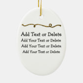 Ornement En Céramique Cowgirl (Dos)