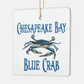 Ornement En Céramique Crabe bleu de la baie Chesapeake (Gauche)
