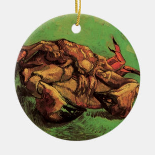 Ornement En Céramique Crabe sur le Dos par Vincent van Gogh