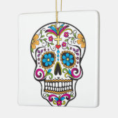 Ornement En Céramique Crâne à sucre (Gauche)