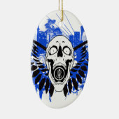 Ornement En Céramique Crâne de golf de disque de vol (Droite)