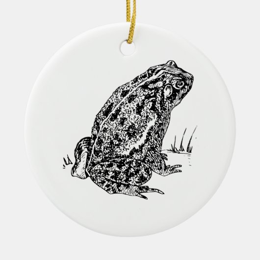 Ornement En Céramique Crapaud (Devant)