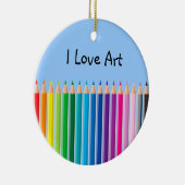 Ornement En Céramique Crayons colorés (Droite)