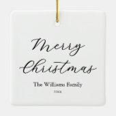 Ornement En Céramique Create Your Own 4 Photo Collage (Dos)