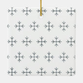 Ornement En Céramique Create your own nordic family photo christmas (Dos)