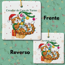 Créateur de Chaos de Tour de Chat Drôle de Noël