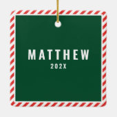 Ornement En Céramique Créative Lacrosse Noël Collectif (Dos)