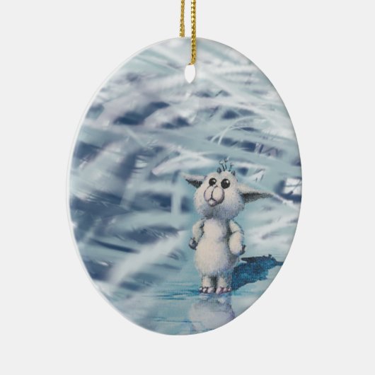 Ornement En Céramique créature d'hiver (Droite)