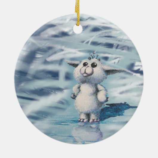 Ornement En Céramique créature d'hiver (Dos)