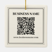 Ornement En Céramique Créer instantanément un code QR numérisable pour l (Dos)