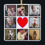 Ornement En Céramique Créez votre propre collection photo personnalisée<br><div class="desc">Créez votre propre décor de collage photo personnalisé de 8 avec vos images personnalisées. Ajoutez vos favoris, designs, photos ou illustrations pour créer quelque chose de totalement unique. Pour modifier ce modèle de conception, il vous suffit de télécharger votre propre image comme indiqué ci-dessus. Vous pouvez choisir de supprimer les...</div>