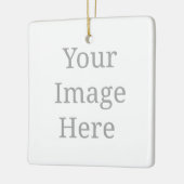 Ornement En Céramique Créez votre propre personnalisation (Gauche)