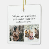 Ornement En Céramique Créez Votre Propre Photo Avec Un Devis (Gauche)