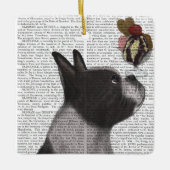 Ornement En Céramique Crème glacée Boston Terrier (Devant)