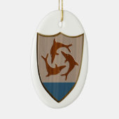 Ornement En Céramique Crête d'Anguilla (Droite)