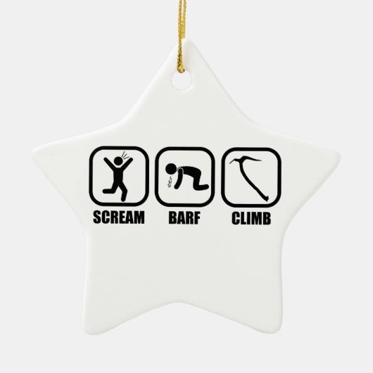 Ornement En Céramique Cri Barf Climb (Devant)