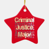 Ornement En Céramique Criminal Justice major (Dos)